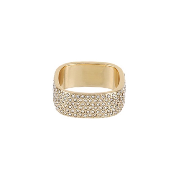 Pave Square Ring Size 7 - Picture 1 of 1